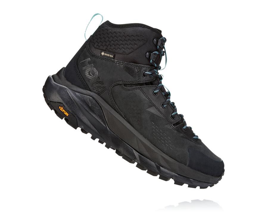 Hiking Boots Womens - Hoka One One Kaha GORE-TEX - Black - SHEQMCX-26